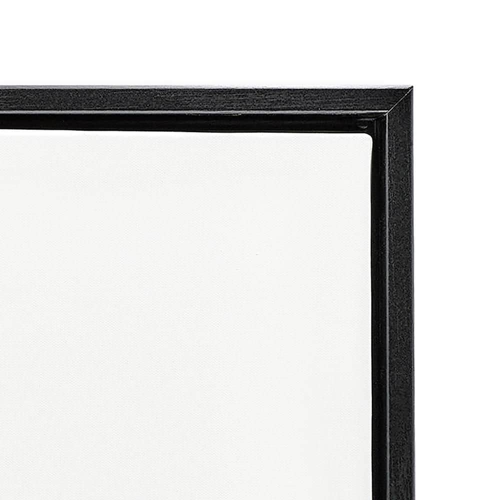 Vintage Botanical Plant Illustration on Canvas with Black Frame, 17 x 21