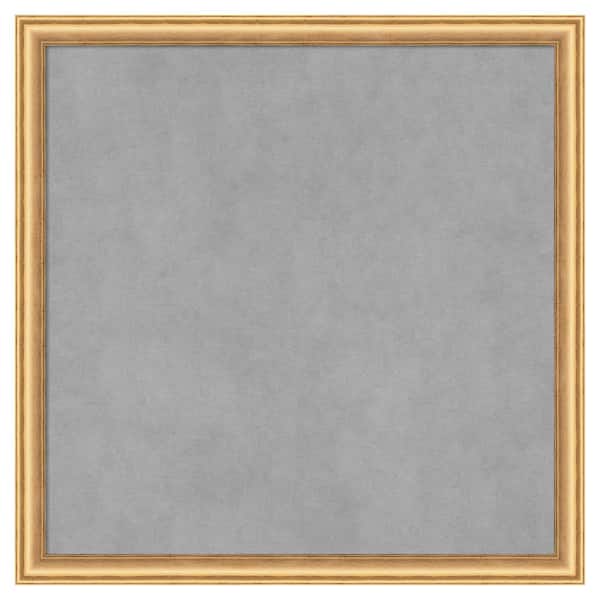 Amanti Art Salon Scoop Gold 22 in. x 22 in. Framed Magnetic Board