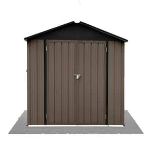 Installed 6 ft. W x 4 ft. D Metal Shed with Lockable Doors(24 sq. ft.)