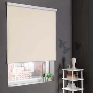 Cream Cordless Stain Resistant Blackout Roller Shades 29 in. W x 72 in. L