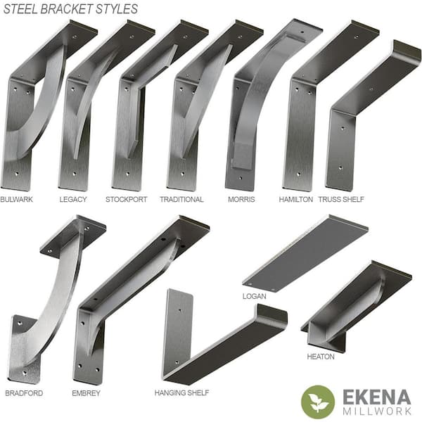 Ekena Millwork 2 in. x 5 1/2 in. x 6 in. Unfinished Steel Hanging 