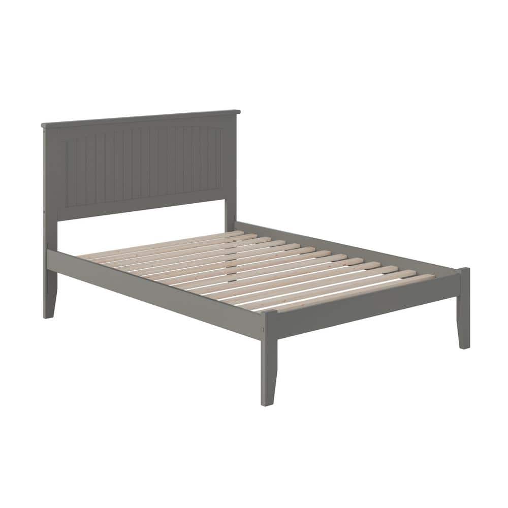 Nantucket Gray Full Wood Platform Bed with Headboard