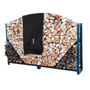 4 ft. Heavy-Duty Firewood Log Rack with Cover
