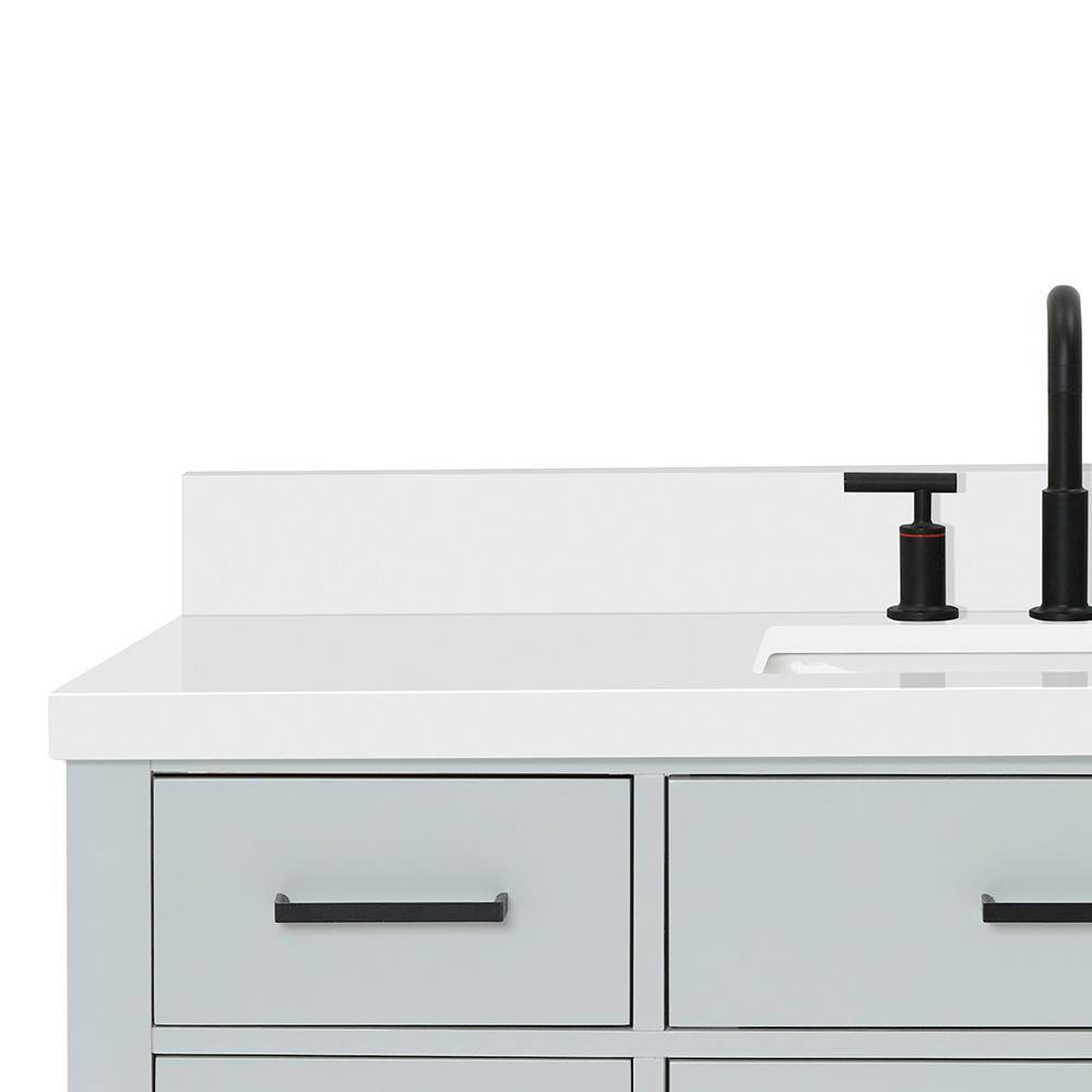 Hepburn 49" Grey Hardwood Single Basin Vanity Set