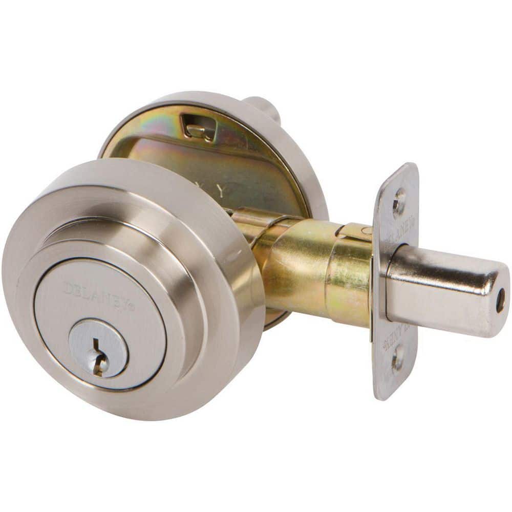 Delaney Round Single Cylinder Deadbolt Satin Nickel price history on PriceWatchPro