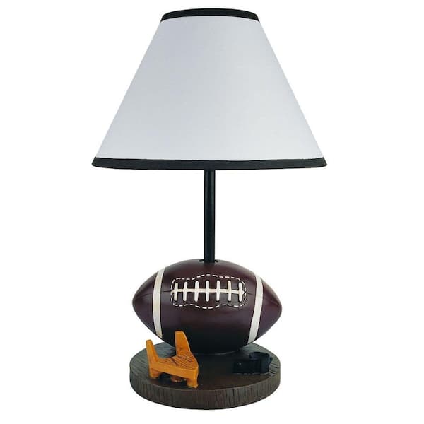 ORE International 15 in. Football Brown Accent Lamp