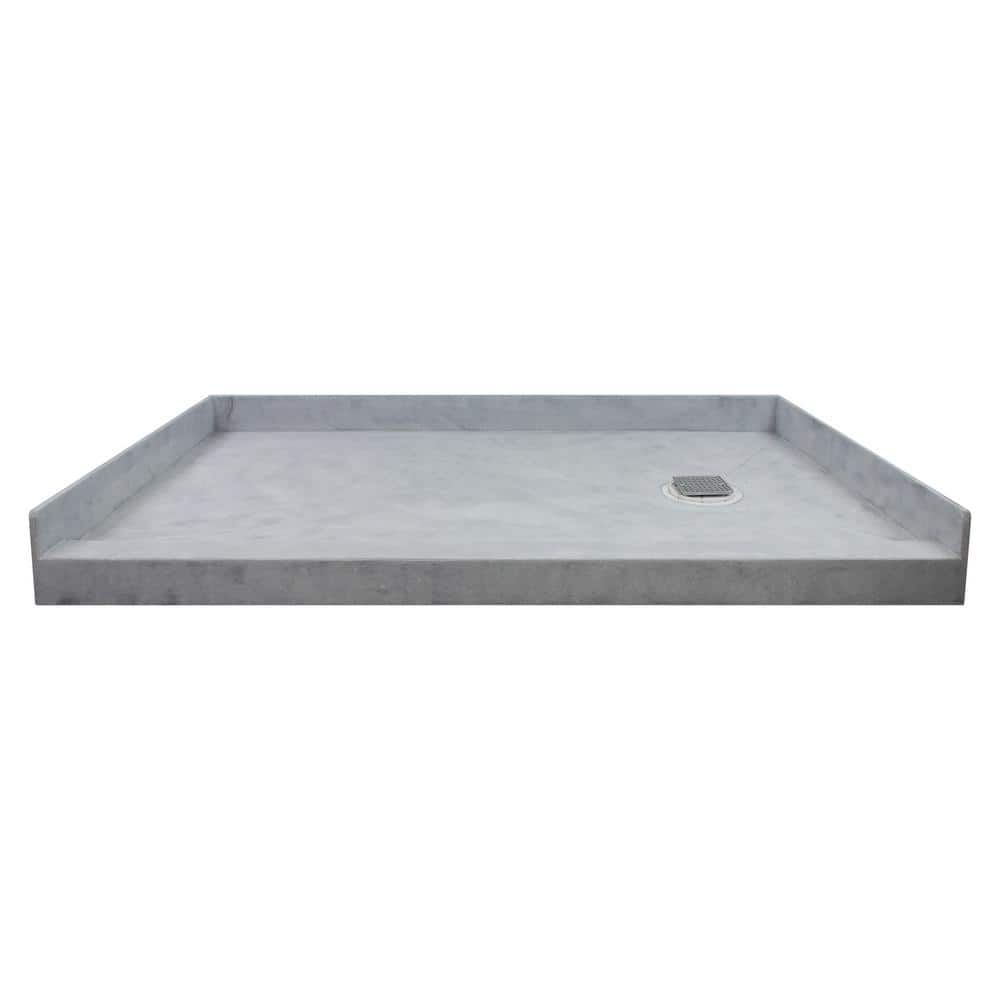 Transolid Dark Grey 60" x 32" Tile Ready Shower Base