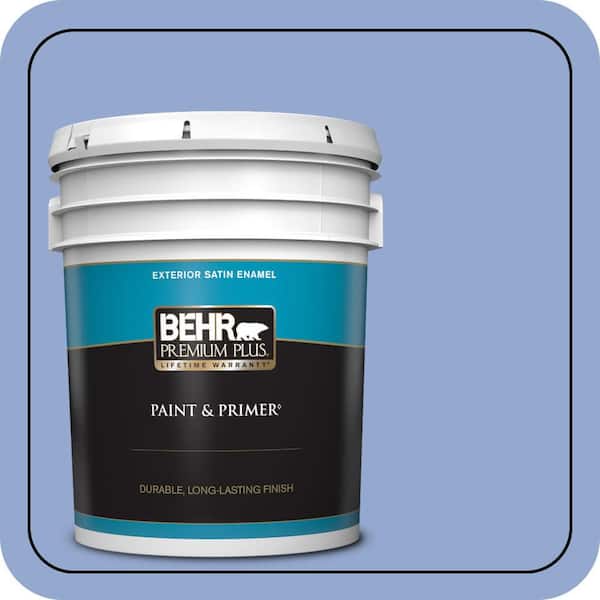 BEHR PREMIUM PLUS 5 gal. #M540-4 Hopeful Dream Satin Enamel Exterior Paint & Primer