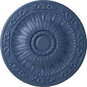 20-1/4" x 1-1/2" Lunel Urethane Ceiling Medallion (Fits Canopies upto 3-3/4"), Hand-Painted Americana