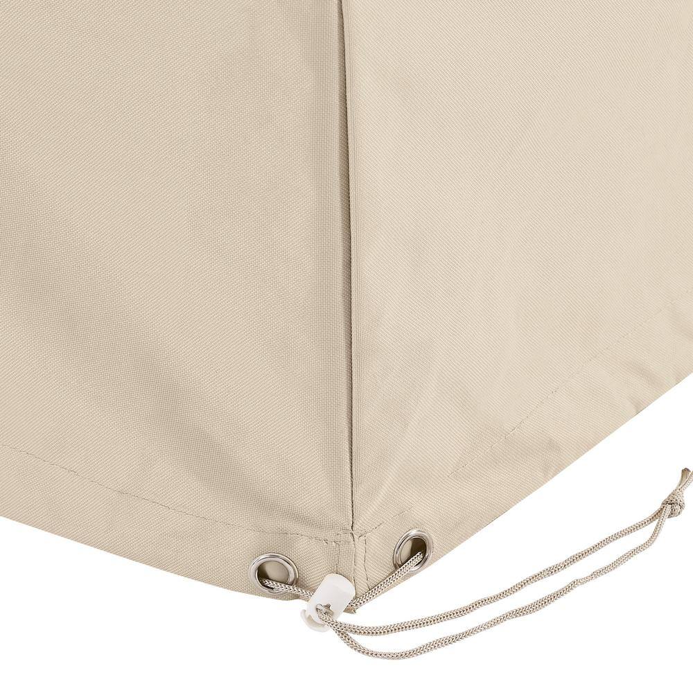 Tan Heavy-Duty Vinyl Outdoor Furniture Cover Set