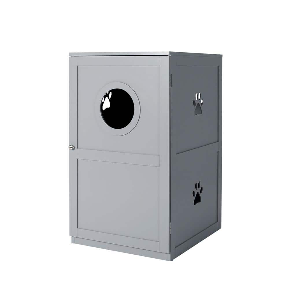 ANGELES HOME 2Tier Litter Hidden Cat House with AntiToppling Device