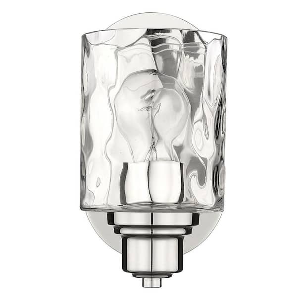 Acclaim Lighting Lumley Polished Nickel1-Light Bath Vanity with Clear Optic glass