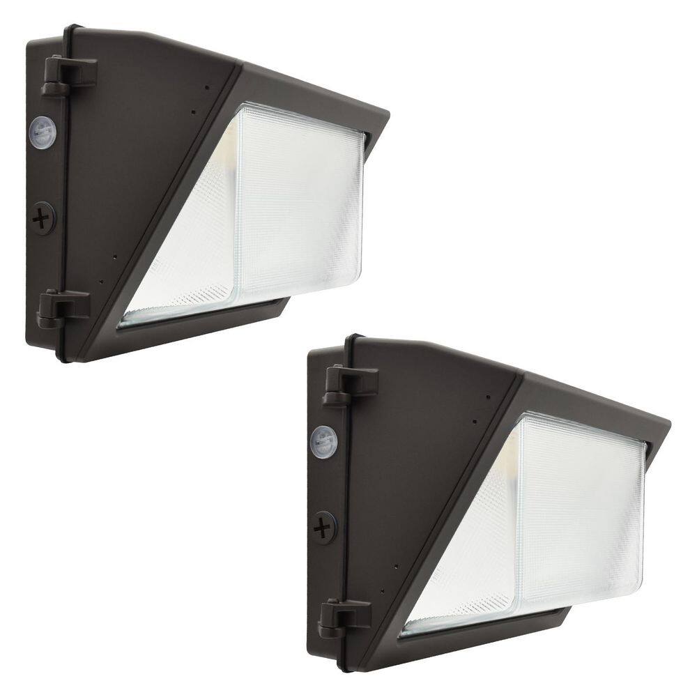 60-Watt Integrated LED Wall Pack Light, 3CCT, Up to 9000LM, Dusk to Dawn Photocell Sensor IP65 Dimmable UL Listed 2 Pack price history on PriceWatchPro