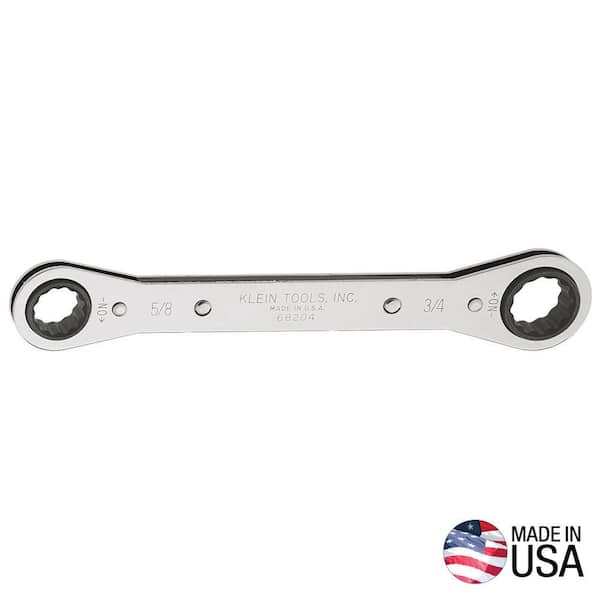 Klein Tools 5/8 in. x 3/4 in. Ratcheting Box Wrench