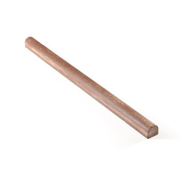SoterraSlate 1 in. x 18 in. Bullnose Trims in Rustic Enhanced Pack of 12-DISCONTINUED