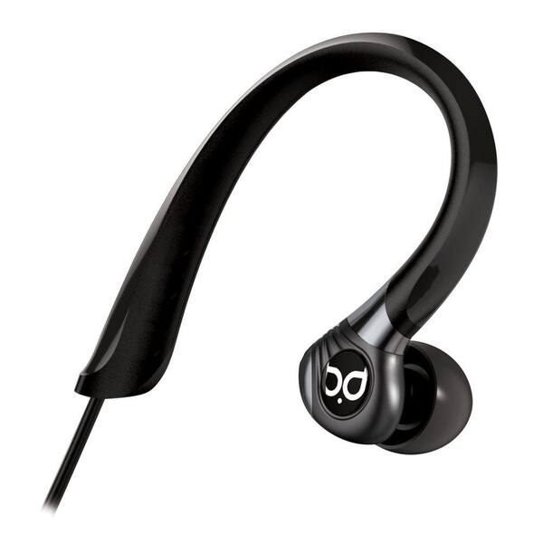 Bell'O Digital BDH751 Series Over-the-Ear Sport Headphones with Track Control and Microphone in Black