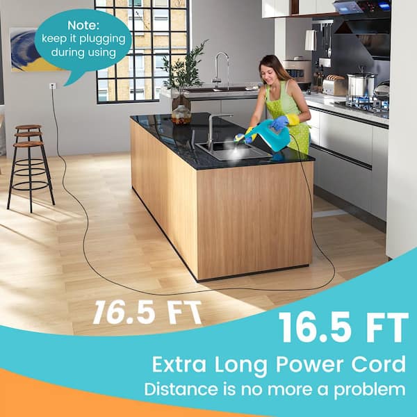 Costway 1400-Watt Multipurpose Handheld Steam Cleaner Corded Steam