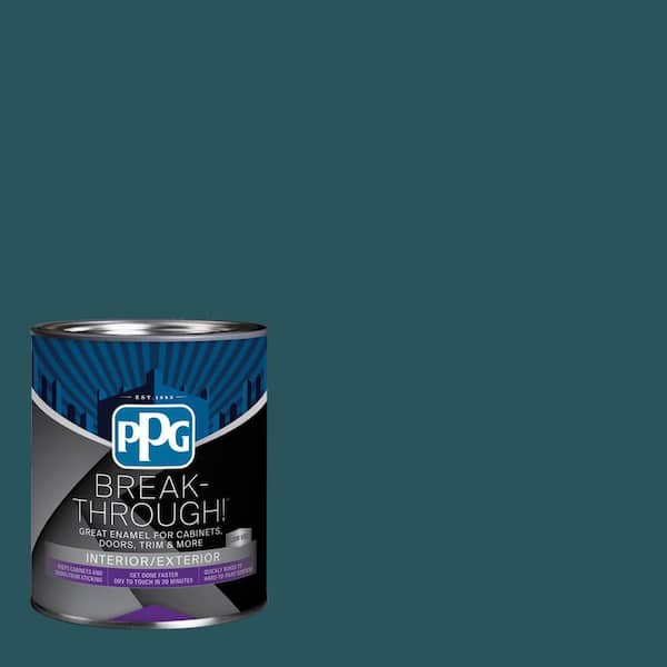 1 qt. PPG1148-7 Deep Emerald Semi-Gloss Door, Trim & Cabinet Paint