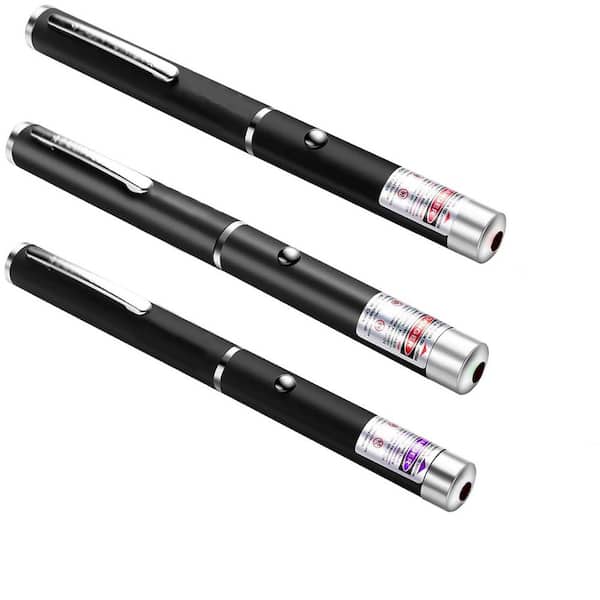 Cat Pointer Toys Red Green Violet 3 Pack Indoor Training Chaser for Kittens Dogs Multipurpose Battery Powered