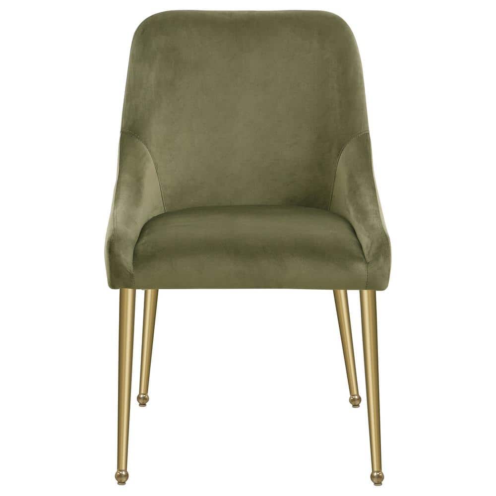 Coaster Home Furnishings Mayette Parsons Wingback Dining Side Chairs Olive (Set of 2)