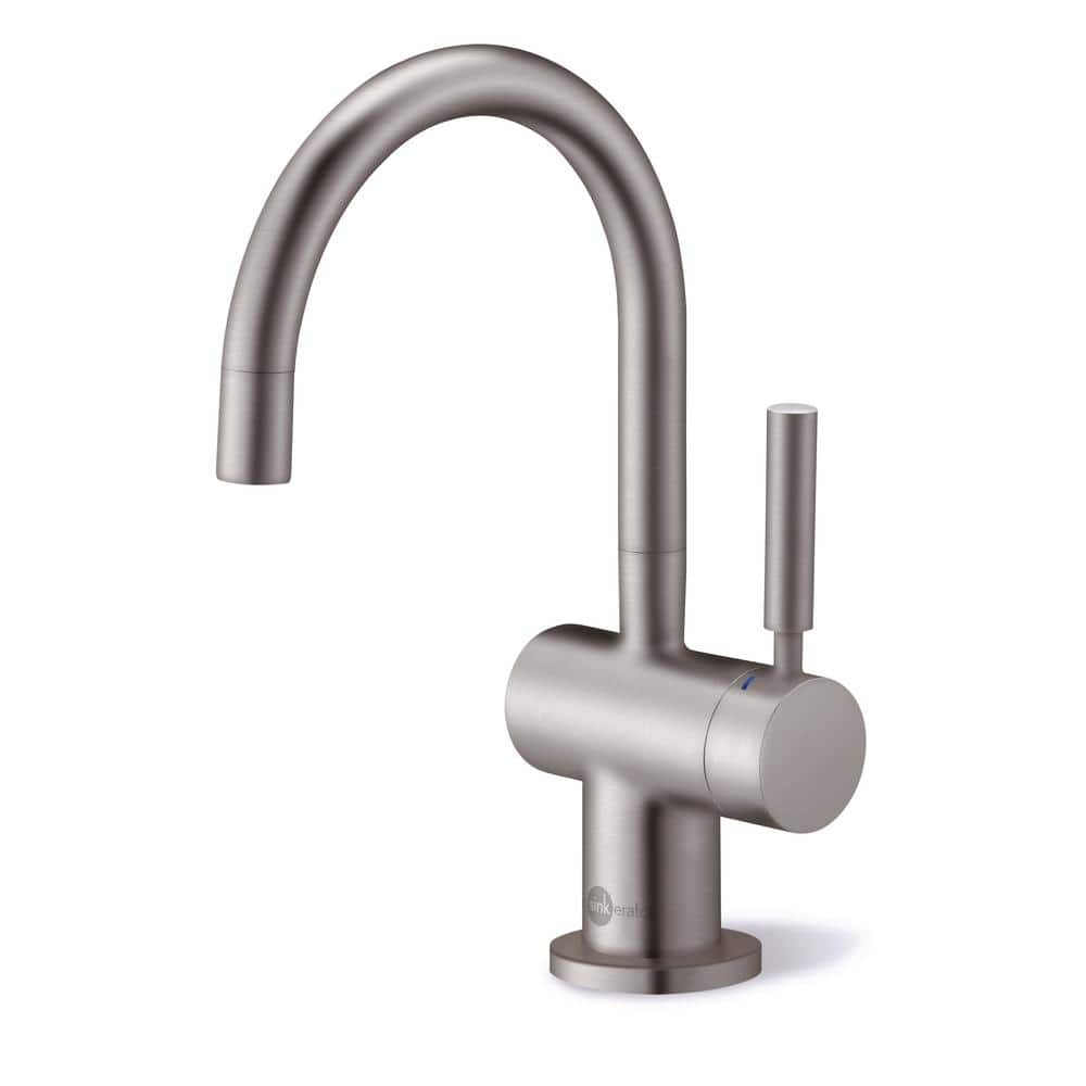 InSinkErator Indulge Modern Series 1-Handle 9.25 in. Faucet for Instant Hot   Cold Water Dispenser in Satin Nickel F-HC3300SN The Home Depot