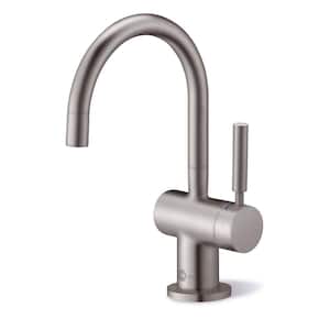 Indulge Modern Series 1-Handle 9.25 in. Faucet for Instant Hot & Cold Water Dispenser in Satin Nickel