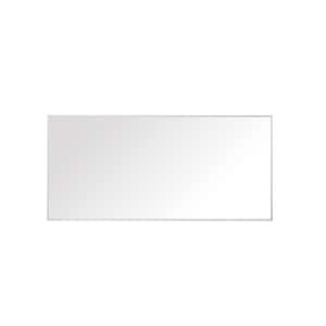 Sonoma 59-1/2 in. W x 28 in. H Framed Rectangular Bathroom Vanity Mirror in Silver