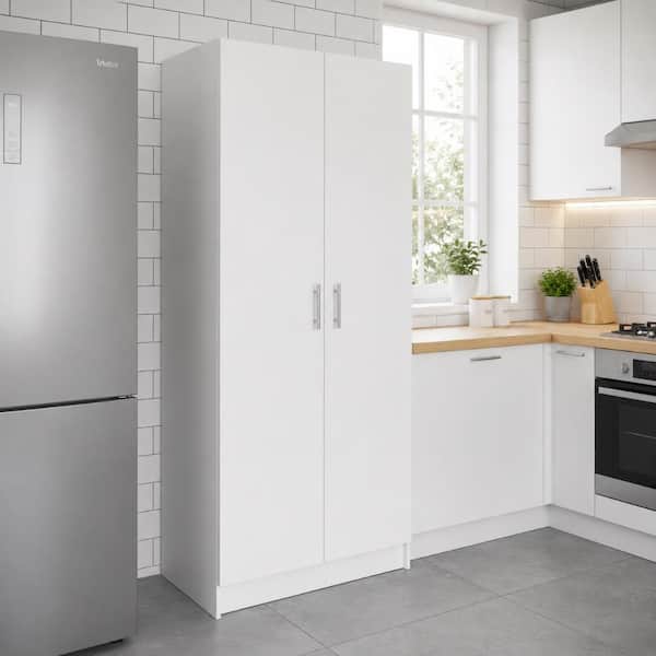 Klair Living Modex White Multi-Purpose Utility Storage Cabinet (2