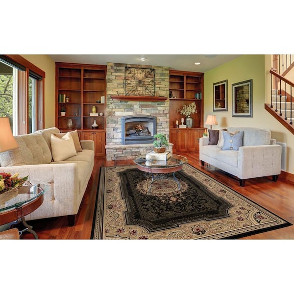 Ankara Chateau Black 5 ft. x 7 ft. Area Rug