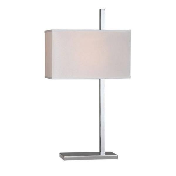 Illumine Luna 27 in. Satin Nickel Table Lamp