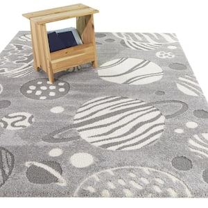 Castoldi Grey 5 ft. x 7 ft. Space Area Rug