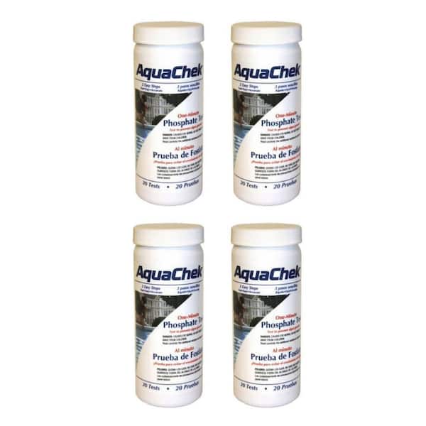 AquaChek 1-Minute Phosphate Test Strips Swimming Pool/Spa 4 Bottle
