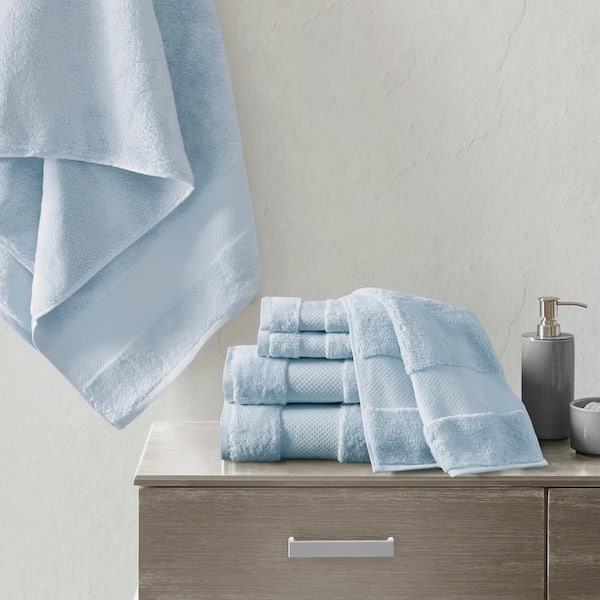 Madison Park Signature Turkish Oversized Cotton Solid 6-pc. Solid Bath  Towel Set