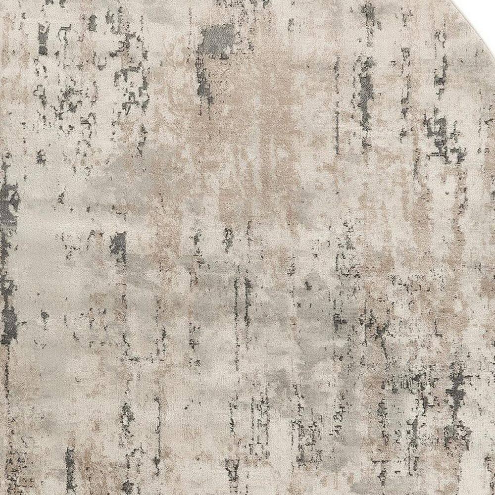 5' X 8' Beige and Gray Abstract Power Loom Area Rug price history on PriceWatchPro