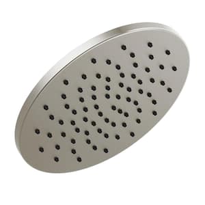 1-Spray Patterns 1.75 GPM 11.75 in. Wall Mount Fixed Shower Head in Lumicoat Stainless