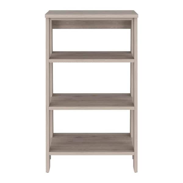 17.30 in. W x 16.90 in. D x 29.70 in. H Grey Wood Freestanding Linen Cabinet with 2 Interior Shelves in Grey