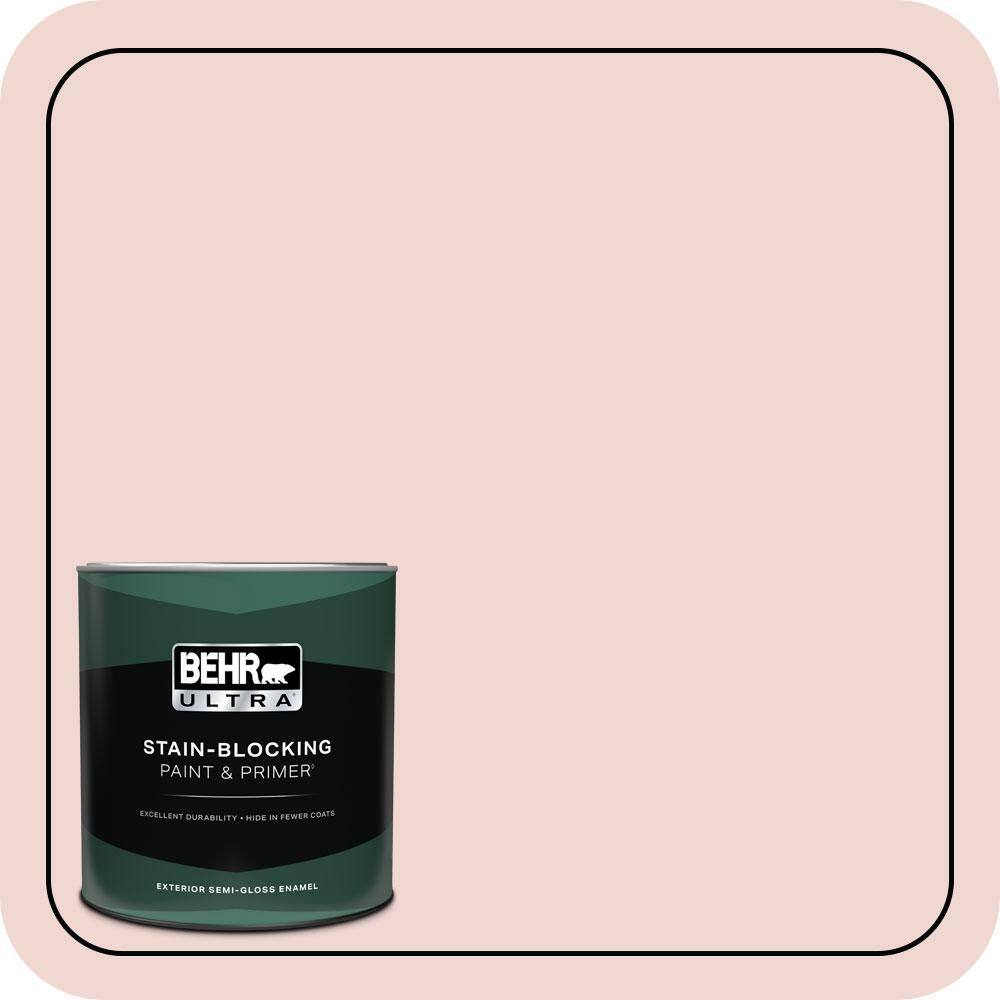 1 qt. #150E-1 Delicate Blush Semi-Gloss Enamel Exterior Paint & Primer price history on PriceWatchPro
