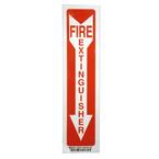 14 in. x 3-1/2 in. Fiberglass Fire Extinguisher Sign