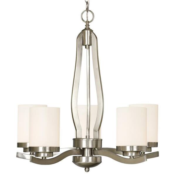 Filament Design Negron 5-Light Brushed Nickel Incandescent Chandelier