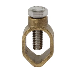 3/8 in. to 3/4 in. Bronze Ground Rod Clamp for 10 - 1/0 AWG