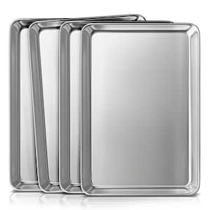 Jelly Roll Baking Sheet Pans - Professional Aluminum Cookie Sheet Set of 2  - Rimmed Baking Sheets for Baking and Roasting - Durable, Oven-safe,  Non-toxic, Easy Clean, Commercial Quality - 16x11-inch Jelly
