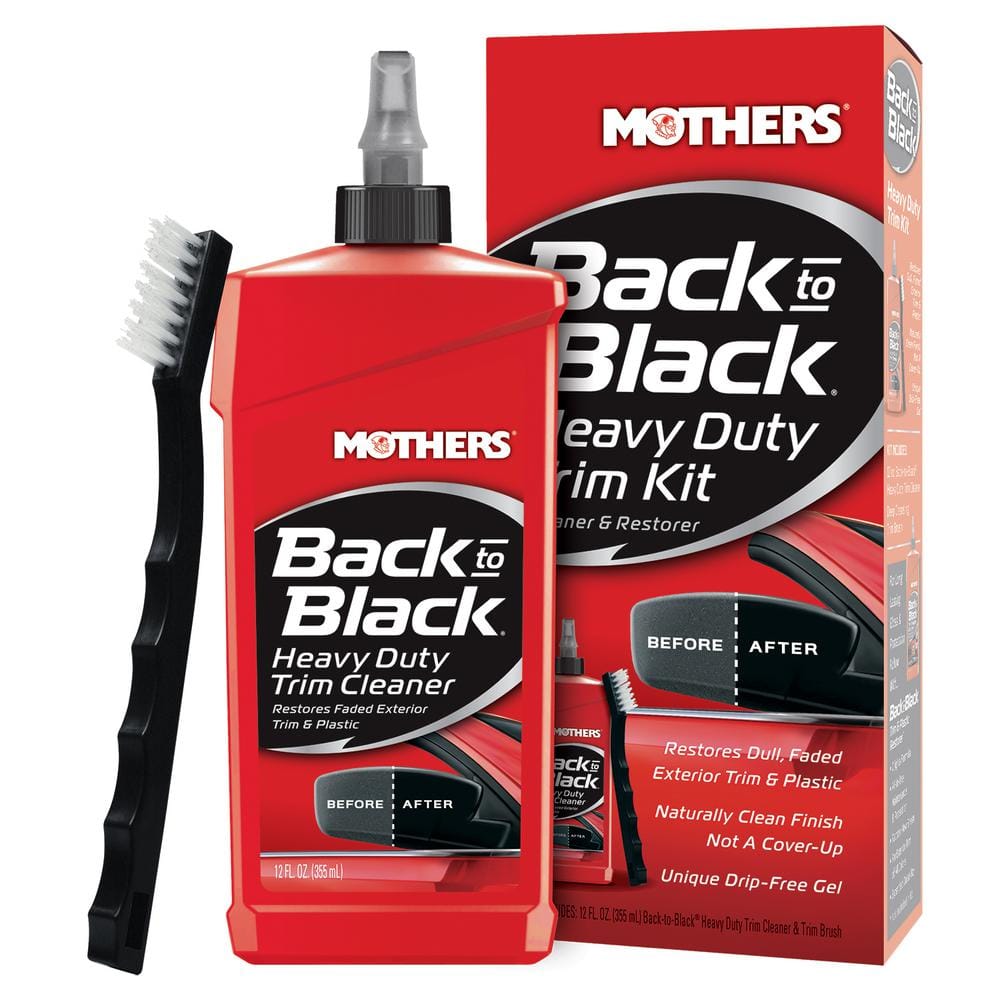 Mothers 06141-6-6PK Back-to-Black Heavy Duty Trim Cleaner Kit, (Pack o - 1