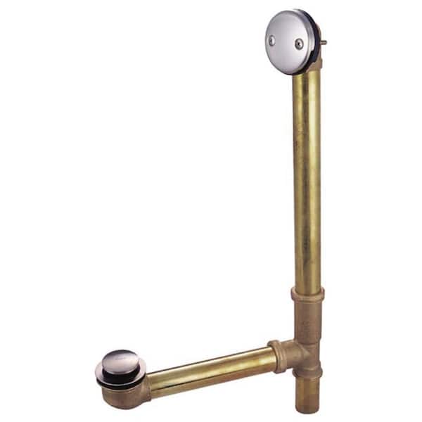 Kingston Brass 1-1/2 in. Bathtub Waste and Overflow Drain in Brushed Nickel