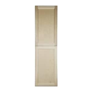 15.5 in. W x 53 in. H x 3.5 in. D Dogwood Inset Panel Clear Unfinished Recessed Medicine Cabinet without Mirror