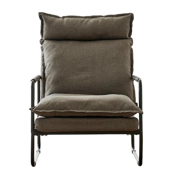 AndMakers Bake Grey Upholstery Single Seat Reclining Sofa