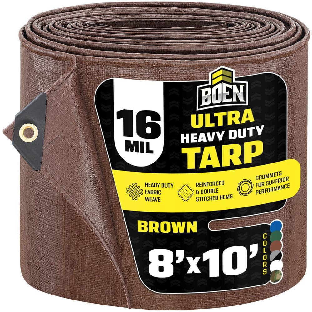 Tarp 15x15ft Heavy Duty Waterproof 16 Mil Tarps,UV