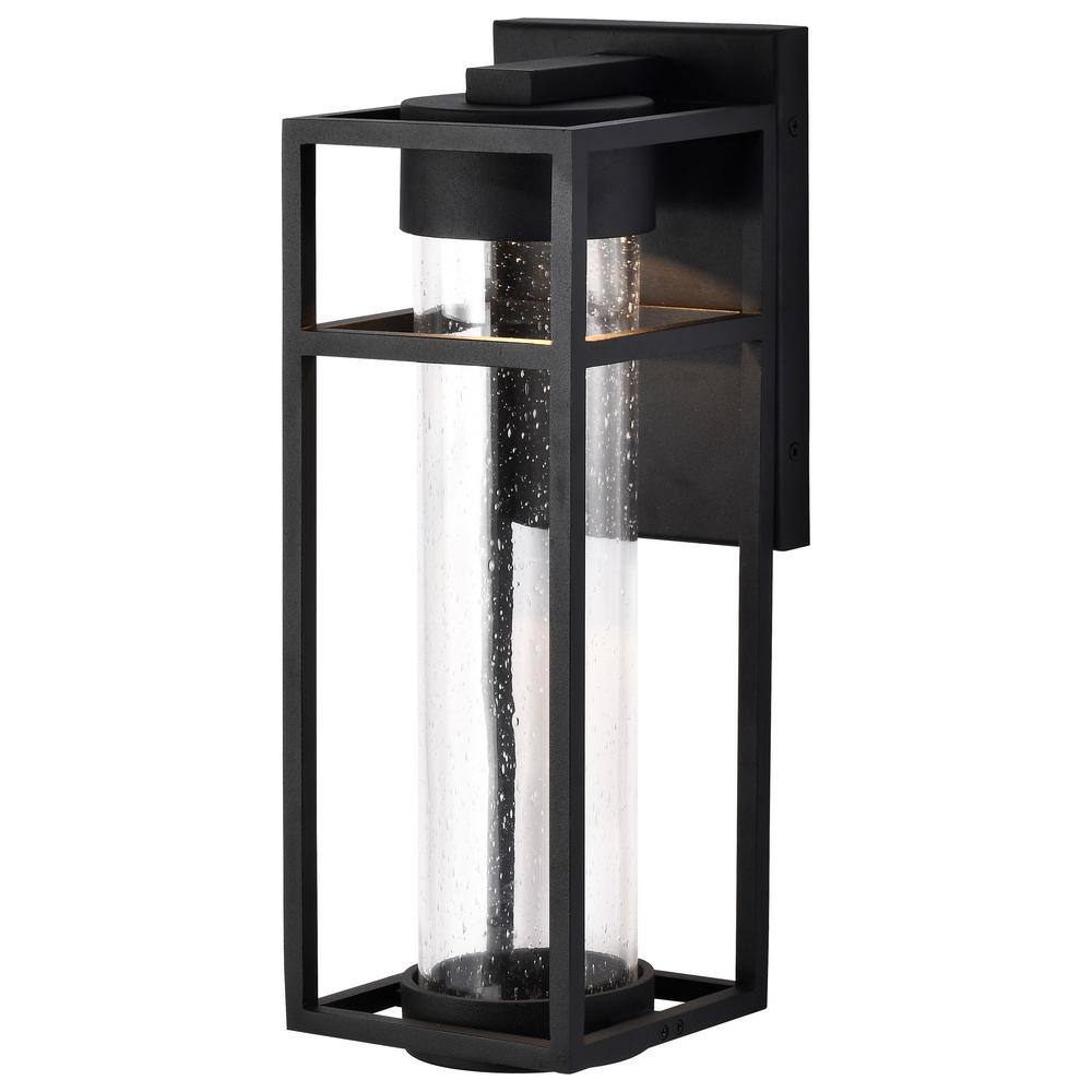Ledges Matte Black Aluminum Hardwired Outdoor Wall Lantern Sconce with Integrated LED price history on PriceWatchPro