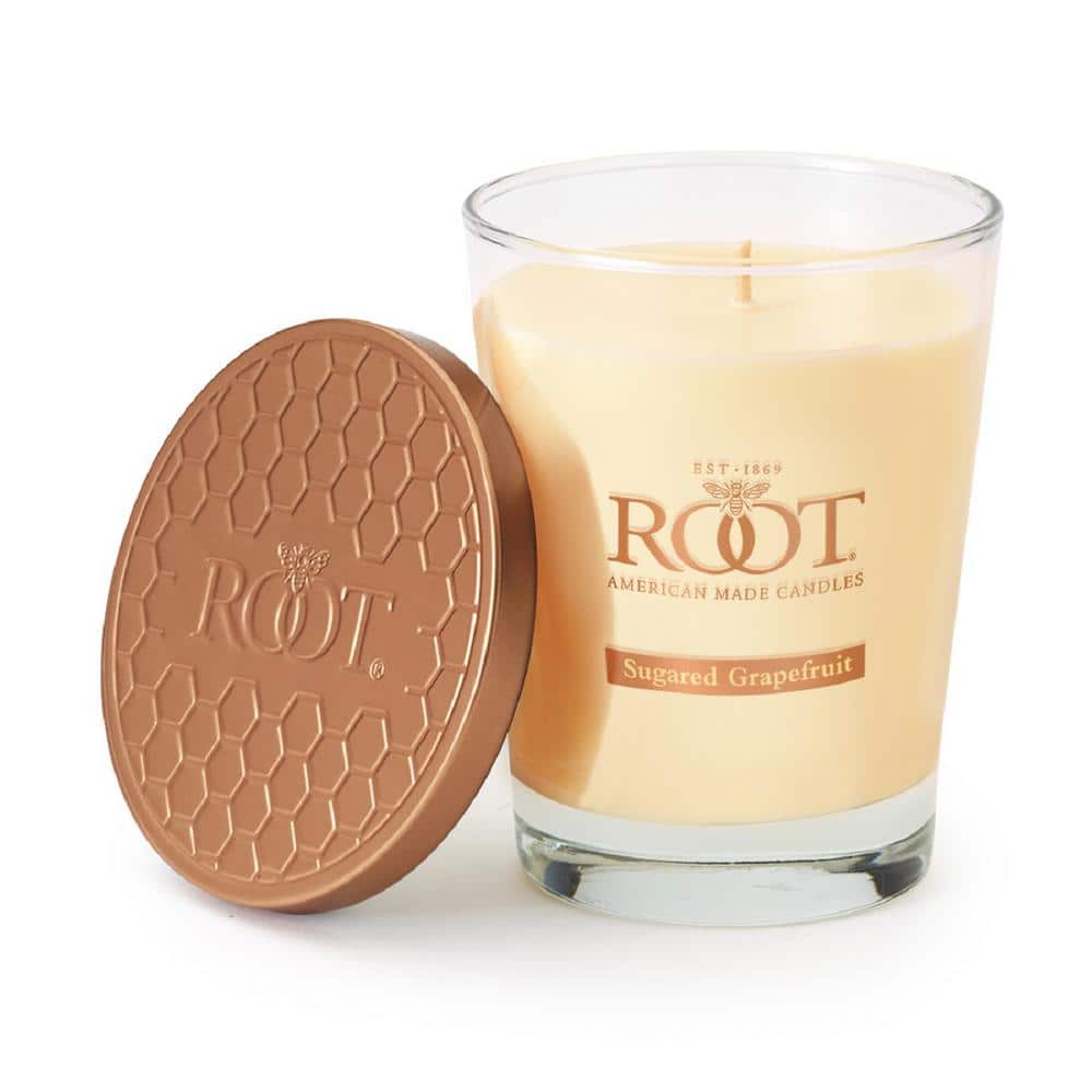 Sugared Grapefruit 10.5 oz Beeswax Soy Scented Jar Candle