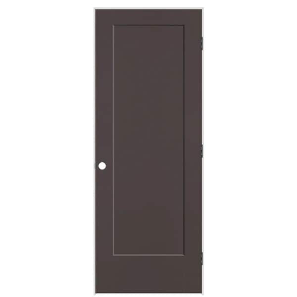 Masonite 30 in. x 80 in. 1-Panel Lincoln Park Left-Hand Solid Core Willow Wood Molded Composite Single Prehung Interior Door