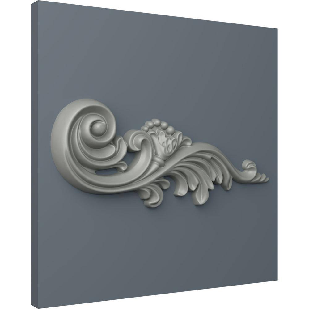 Primed White Polyurethane Architectural Scroll Onlay